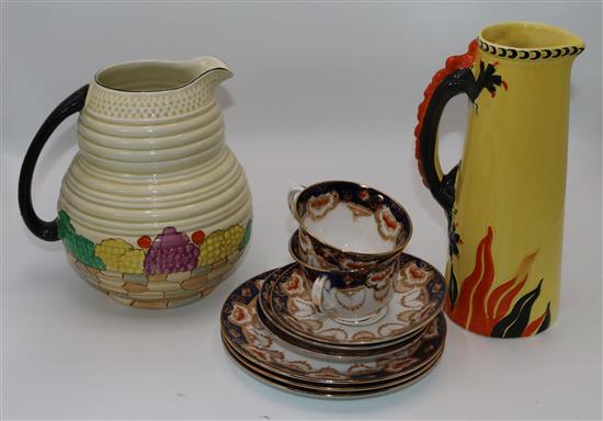 2 jugs & pt tea set